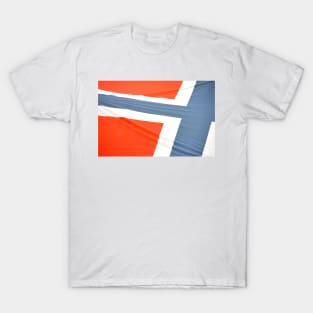 Norwegian flag abstract T-Shirt